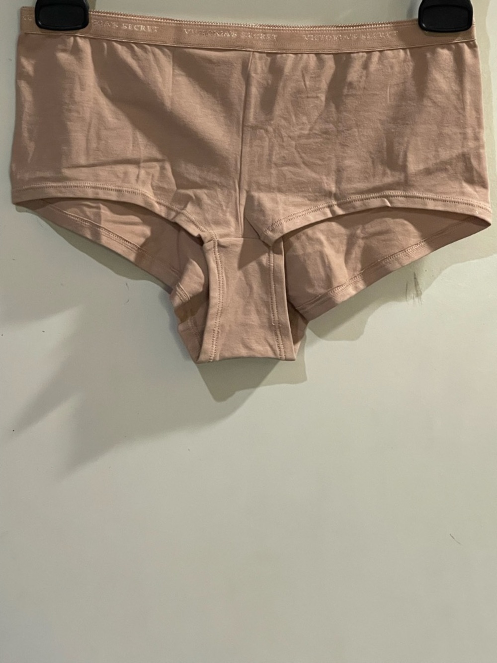 Victoria's Secret Nude Beige Cotton-Blend Boyshorts Underwear